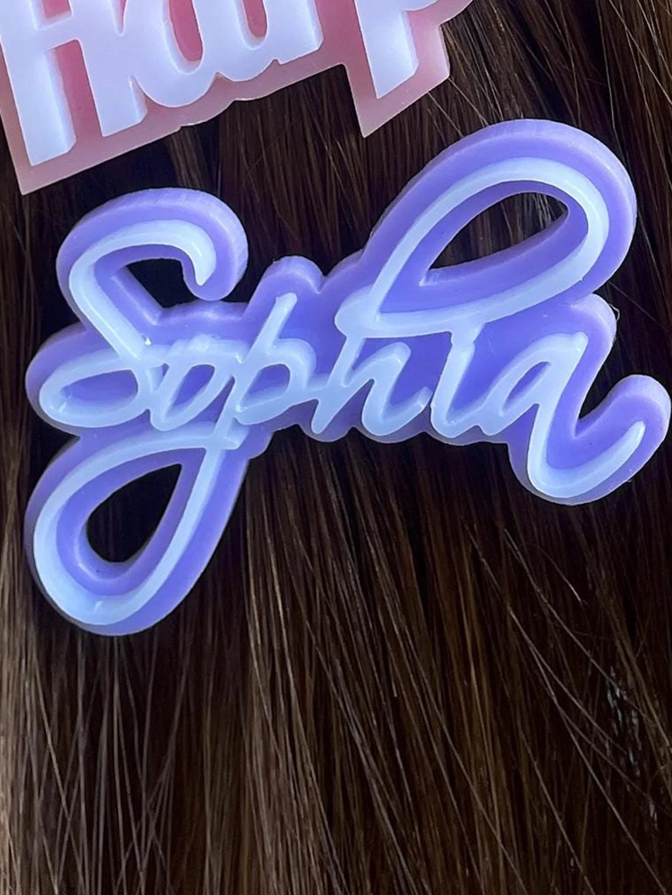 Custom Name Hair Clip - Name Barrette - Alligator Clip - Girl Hair Clip - Birthday Gift - Christmas Gift - Princess Hair Clip