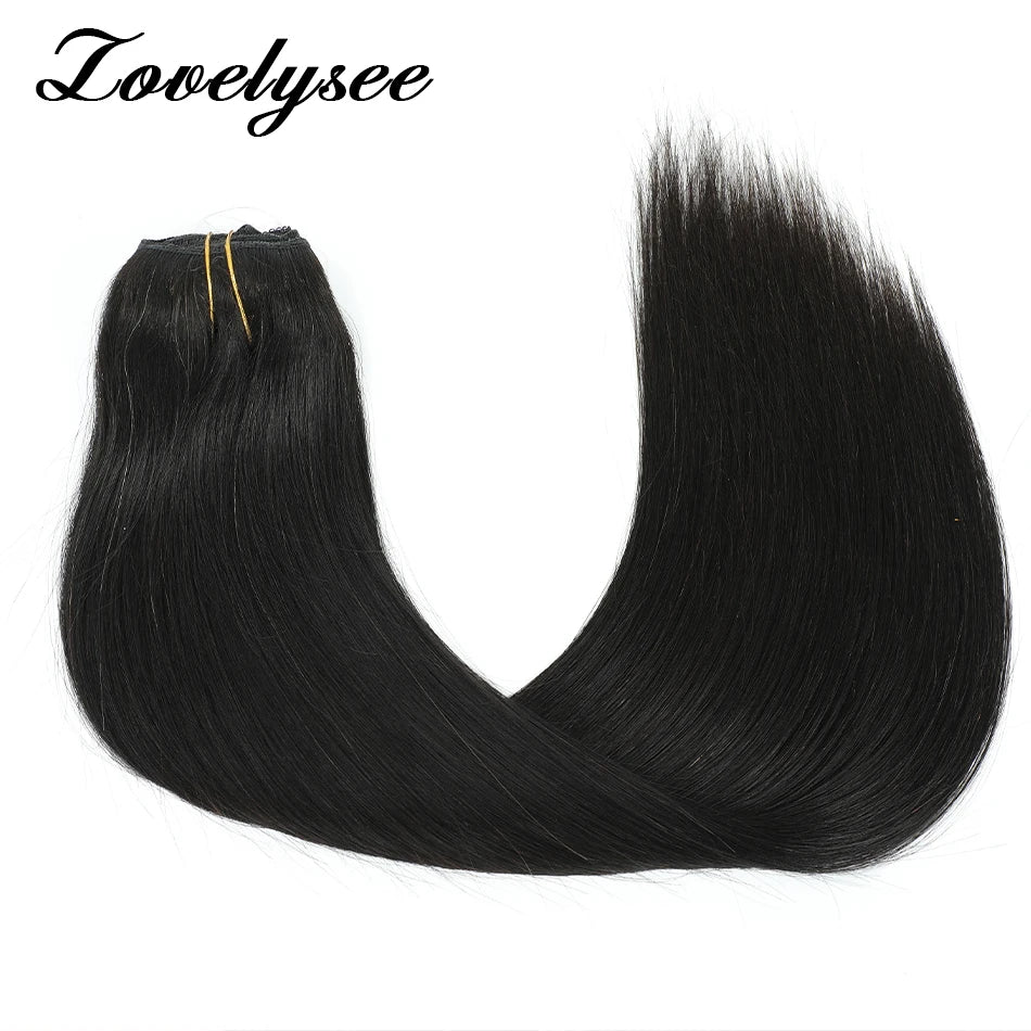 240G Clip In Hair Extensions Human Hair Double Weft Straight 100% Remy Hair Clip In Russian Human Hair Extensions For Women