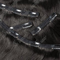 Clip in Hair Extension Human Hair Machine Remy 24inch 240g Full Head  Real Natural Hair Extensions Thinck End  Hair Clips 6PCS