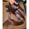 Bone Straight Ombre1b 4 Colored Human Hair 100% Unprocessed Virgin Weave 3 Bundles Real Human Hair Extensions For Women