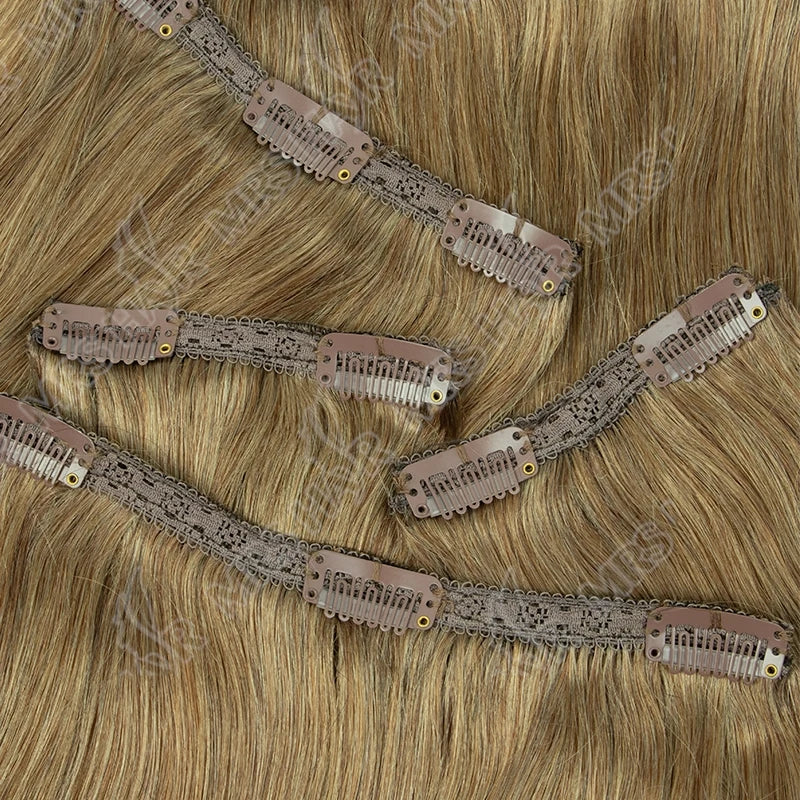 Clip in Hair Extension Human Hair Machine Remy 24inch 240g Full Head  Real Natural Hair Extensions Thinck End  Hair Clips 6PCS